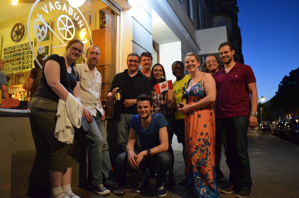 "Welcome to Berlin, CSSG! Kanadisch-Deutscher Abend in der Vagabund-Brauerei in Berlin"
